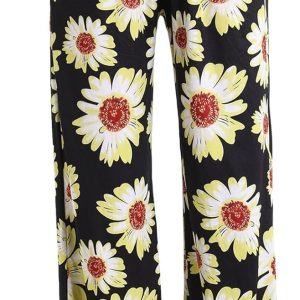 Pantaloni Yoga Donna YULONGESS Larghi Cotone Sportivi Jogger-0