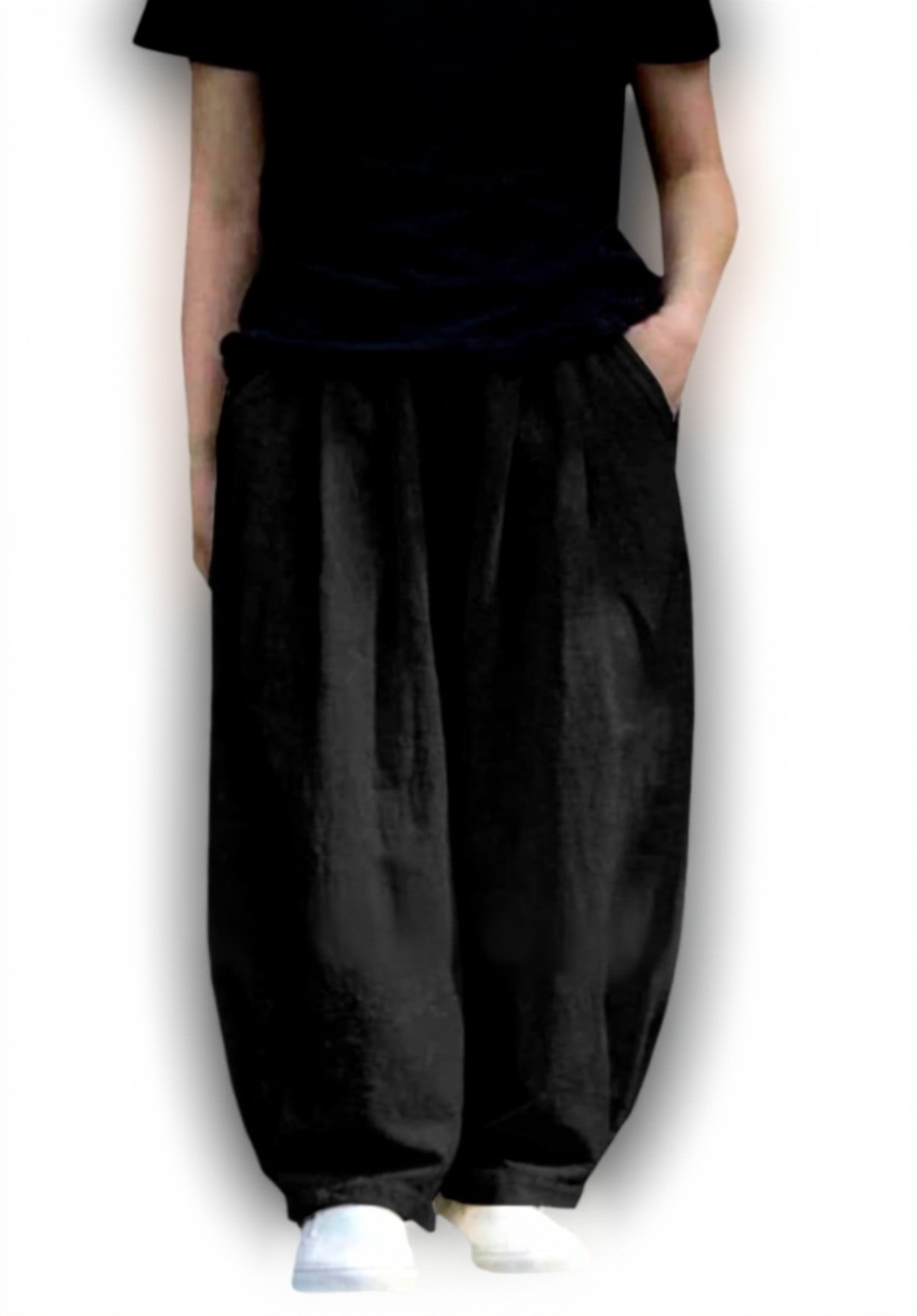 Pantaloni Donna Leggeri Eleganti Generico Cotone Lino