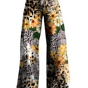 Pantaloni Donna Invernali YULONGESS Comodi Yoga Tinta Unita