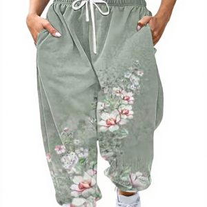Pantaloni Yoga Donna YULONGESS Cotone Comodi Tasche