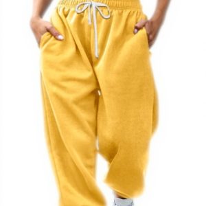 Pantaloni Yoga Donna YULONGESS Comodi Elasticizzati Cotone