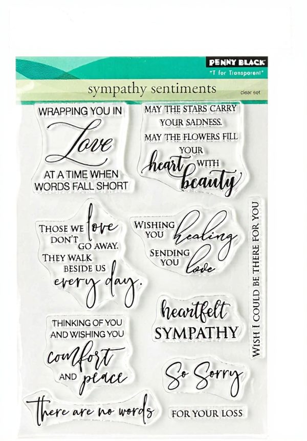 Penny Black Timbro nero trasparente creativo multicolore