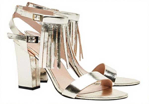 Scarpe con tacco Pennyblack Sequoia pelle oro donna sandali