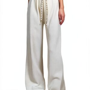 Pantaloni Donna Eleganti Morbidi Velluto Generico Taglie-0