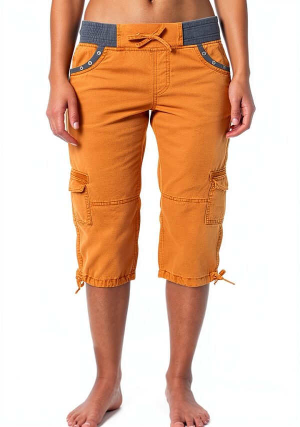 Generico Pantaloncini Donna Poliestere Comodi Taglie Forti-4