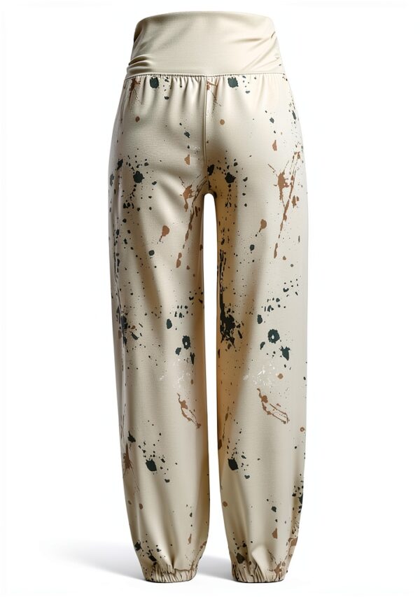 Pantaloni Donna Lino Vita Alta Comodi Eleganti Generico-2