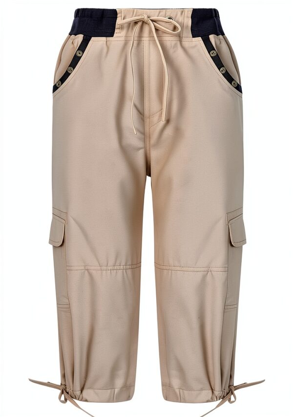 Generico Pantaloncini Donna Poliestere Comodi Taglie Forti-1