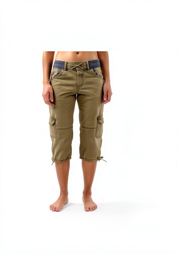 Generico Pantaloncini Donna Poliestere Comodi Taglie Forti-5