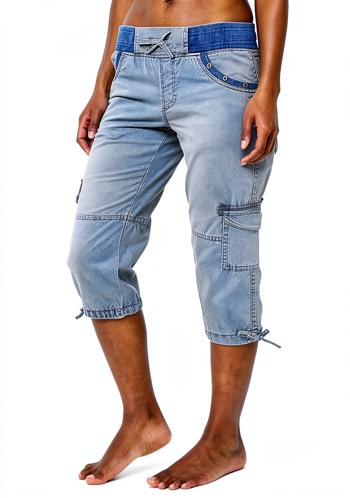 'Pantaloncini donna Generico in poliestere su sfondo neutro'