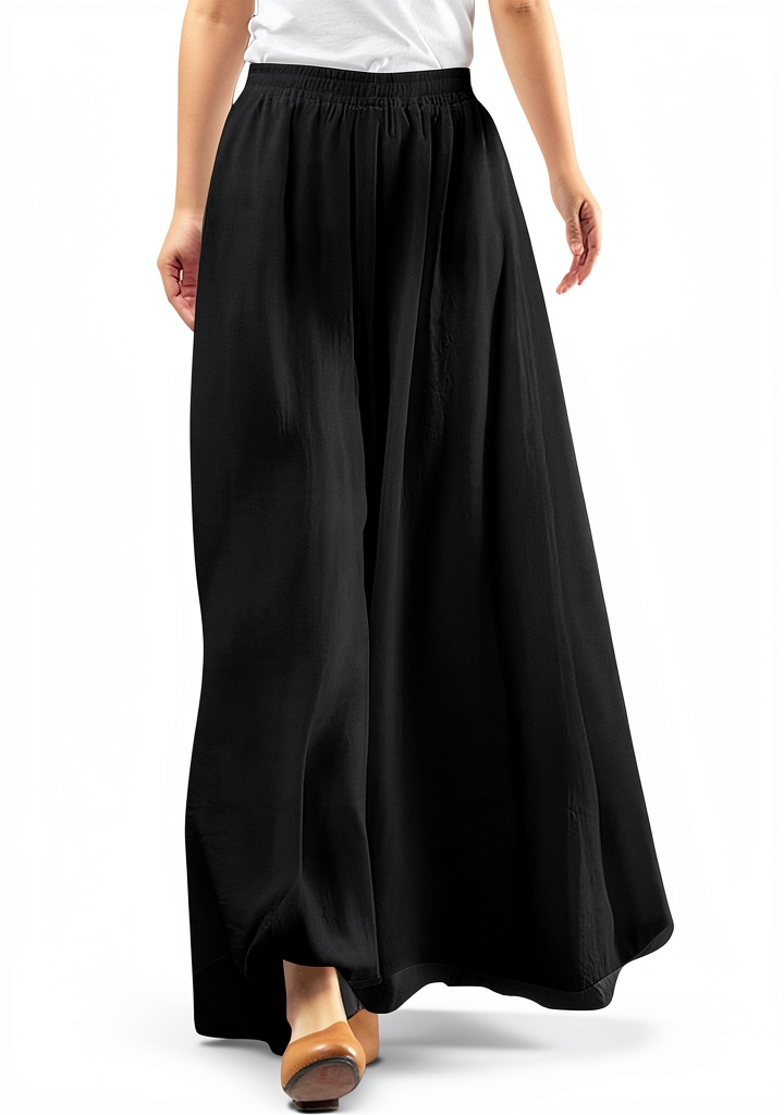 'Pantaloni donna estivi Generico in colore rosa indossati in un contesto urbano'