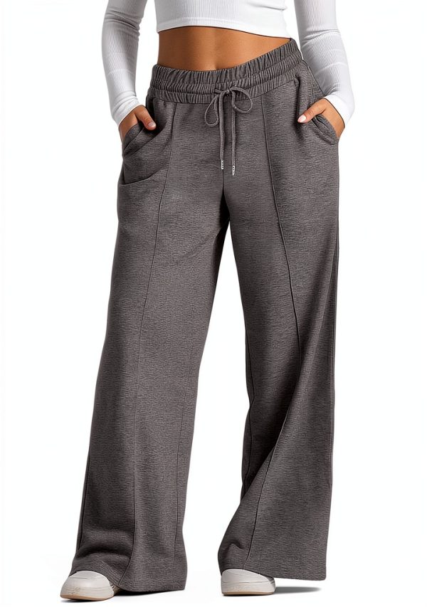 Generico Pantaloni Harem Donna Jeans Gamba Larga Casual