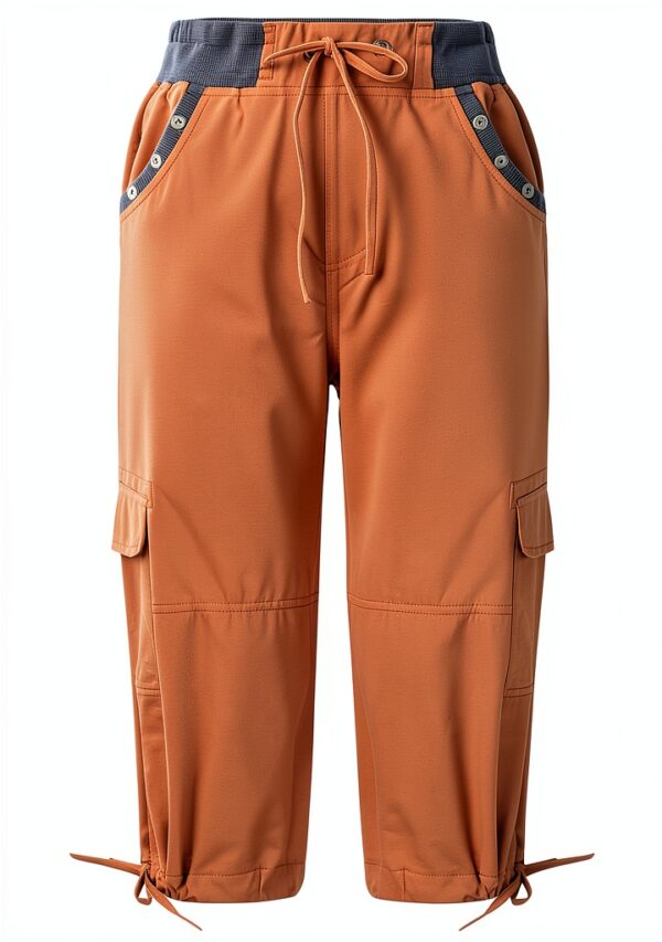 Generico Pantaloncini Donna Poliestere Comodi Taglie Forti-1