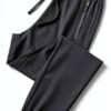 Pantaloni Lino Donna Vita Alta Comodi Casual Fitness-0
