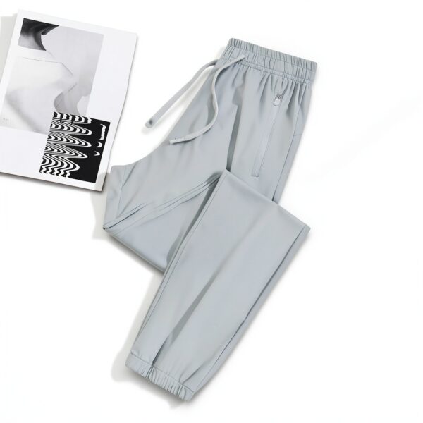 Pantaloni Lino Donna Vita Alta Comodi Eleganti Casual-3