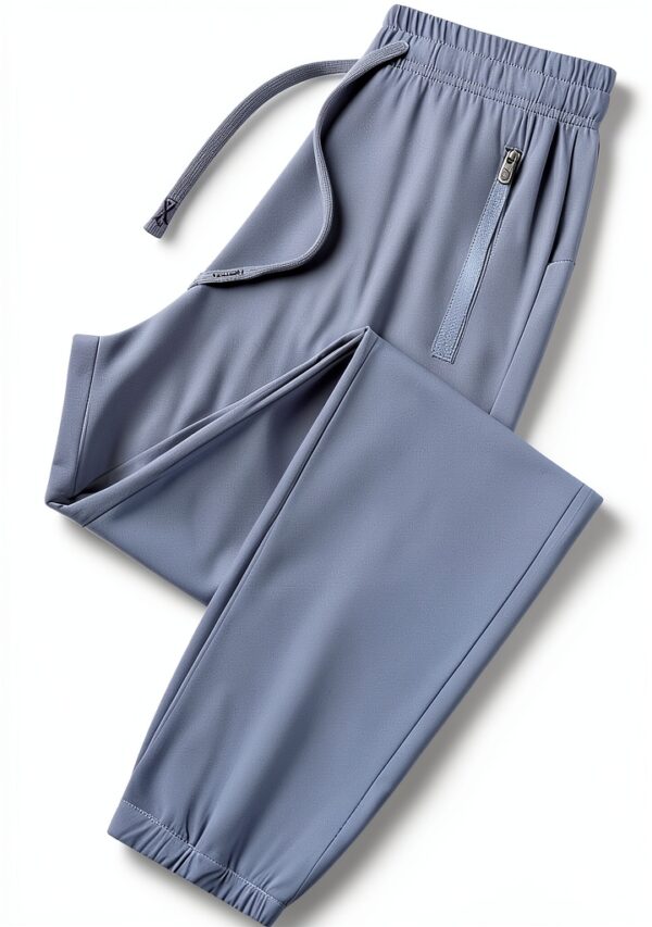 Pantaloni Donna Vita Alta Lino Comodi Eleganti Generico-0