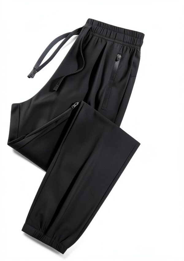 Pantaloni Lino Donna Vita Alta Comodi Eleganti Generico-1