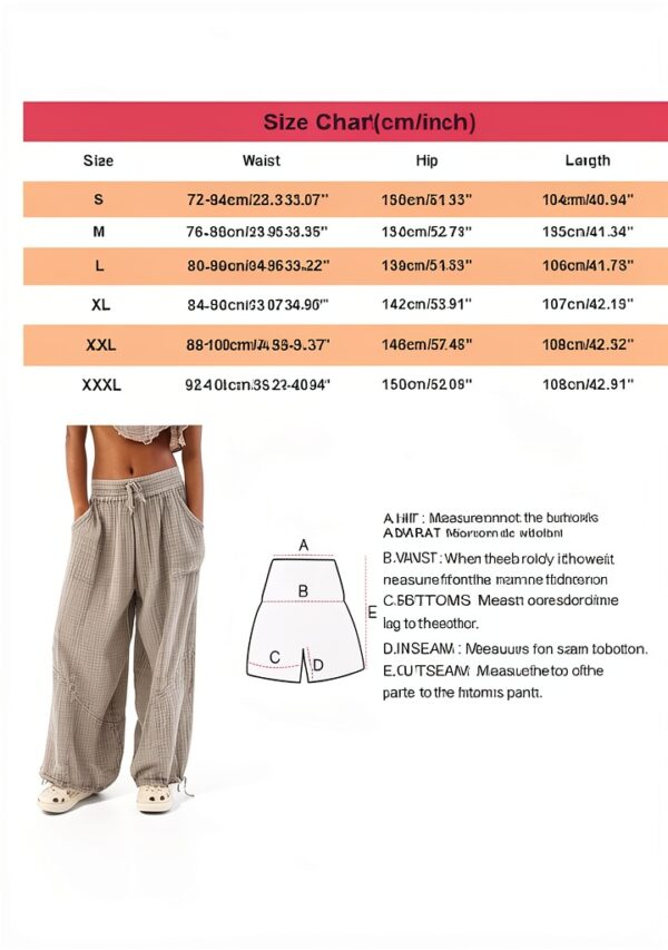 Pantaloni Lino Donna Vita Alta Comodi Eleganti Generico-5