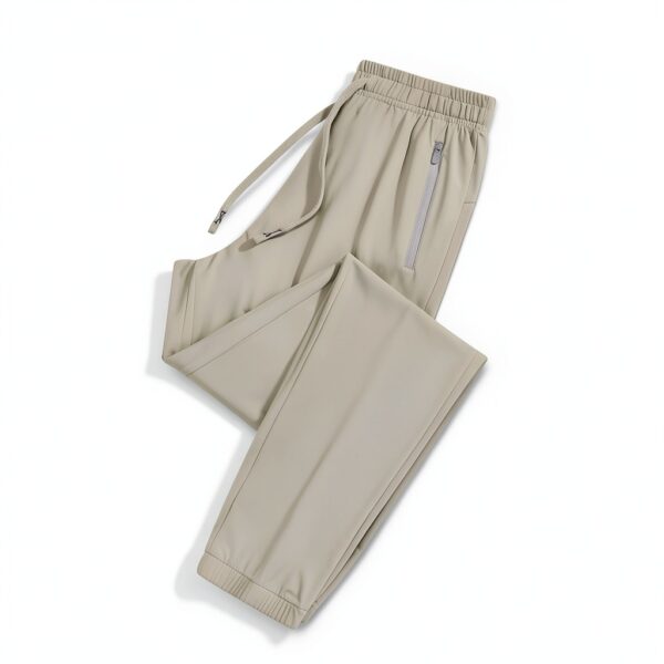 Pantaloni Lino Donna Vita Alta Comodi Casual Fitness-2