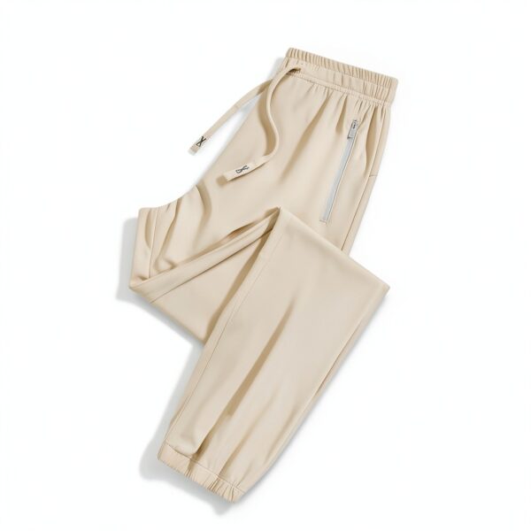 Pantaloni Lino Donna Vita Alta Comodi Eleganti Generico-2