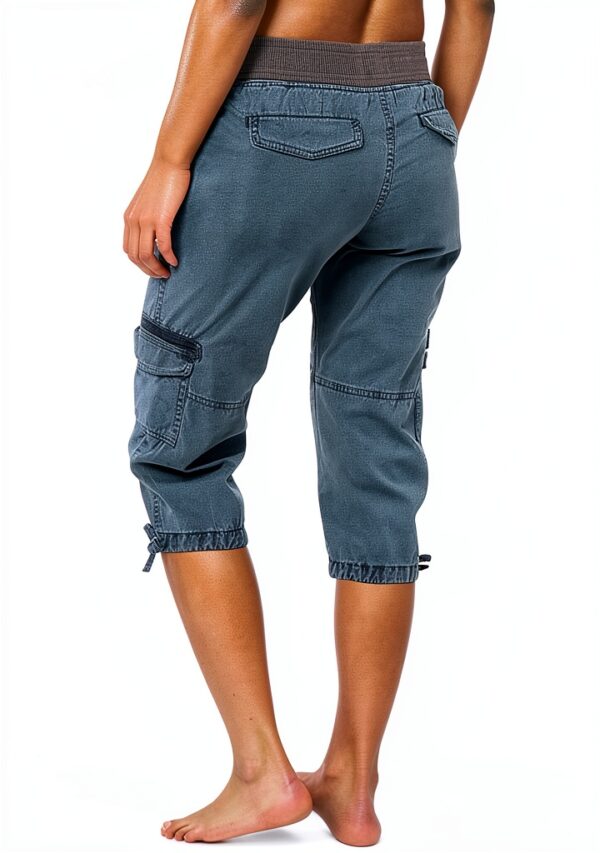 Generico Pantaloncini Donna Poliestere Comodi Taglie Forti-3