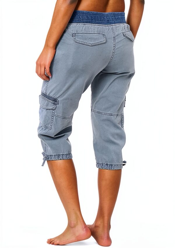 Generico Pantaloncini Donna Poliestere Comodi Taglie Forti-4