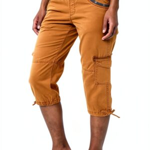 Generico Pantaloncini Donna Poliestere Comodi Taglie Forti-0