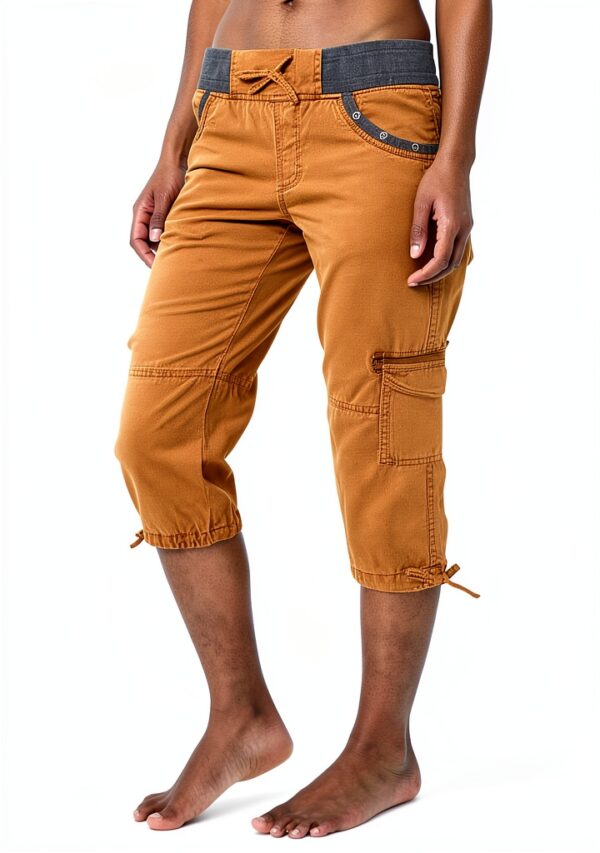 Generico Pantaloncini Donna Poliestere Comodi Taglie Forti-0