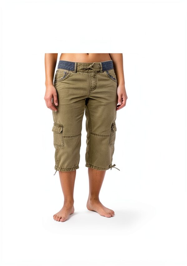 Generico Pantaloncini Donna Poliestere Comodi Taglie Forti-5