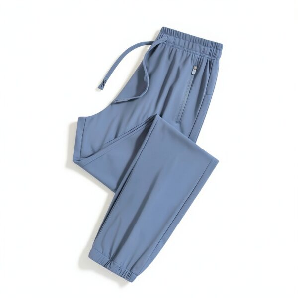 Pantaloni Donna Vita Alta Lino Comodi Eleganti Generico-2