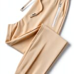 Pantaloni Lino Donna Vita Alta Comodi Eleganti Generico-0